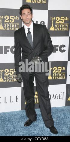 Mar 05, 2010 - California - Actor ADRIEN BRODY  at the 25th Film Independent Spirit Awards held at the LA LIVE Event Deck, Los Angeles. (Credit Image: Â© Paul Fenton/ZUMA Press) Stock Photo