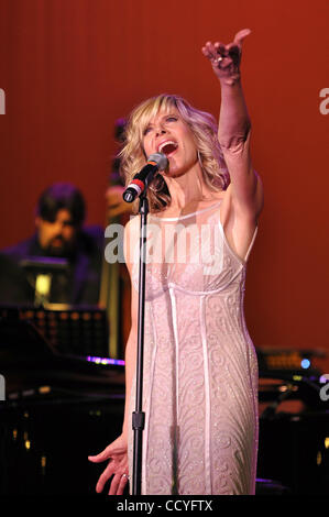 March 6, 2009 - Emporia, Virginia, USA Singer Debby Boone performing at the Greensville Performing Arts Center in Emporia, VA copyright Tina Fultz Stock Photo