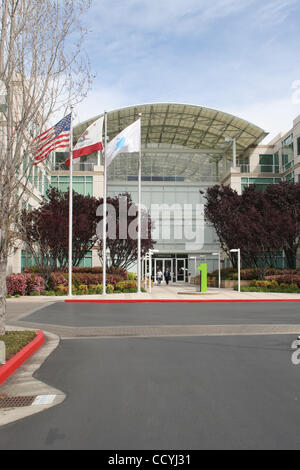Mar. 31, 2010 - Cupertino, California, U.S. - Worldwide headquarters of Apple Inc., on Infinite Loop Drive, Cupertino, in the heart of Silicon Valley. Mac's stock soared over 10 percent in March and recently reached an all-time high in anticipation of the iPad launch, which begins this weekend. In a Stock Photo