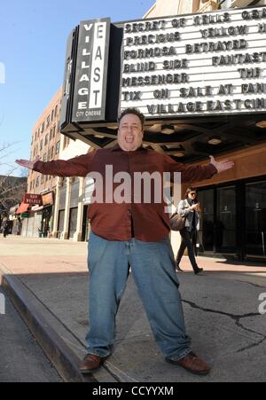 Mar 17, 2010 - Manhattan, New York, USA - CARMINE FAMIGLIETTI, writer, actor and producer of 'Lbs.', the movie, photographed at Village East Cinema, 2nd Avenue at East 12th Street.  (Credit Image: Â© Bryan Smith/ZUMA Press) RESTRICTIONS:  * New York City Newspapers Rights OUT * Stock Photo