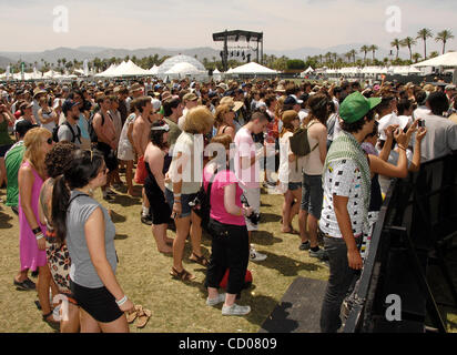 April 27, 2008; Indio, CA, USA; CROWD outside the Outdoor Theatre during the 2008 Coachella Valley Music & Arts Festival at the Empire Polo Club. Mandatory Credit: Photo by Vaughn Youtz/ZUMA Press. (©) Copyright 2007 by Vaughn Youtz. Stock Photo