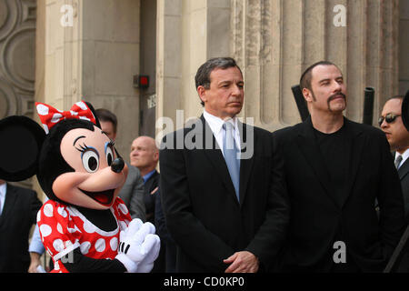 Apr. 25, 2008 - Hollywood, California, U.S. - I13321CHW.MICHAEL D. EISNER STAR CEREMONY ON THE HOLLYWOOD BLVD WALK OF FAME.EL CAPITAN THEATRE, HOLLYWOOD, CALIFORNIA 04-25-2008.JOHN TRAVOLTA AND BOB IGER (Credit Image: Â© Clinton Wallace/Globe Photos/ZUMAPRESS.com) Stock Photo