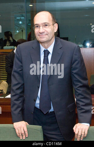 French Minister for Budget Eric Woerth pictured during budget council at European Council headquarters in Brussels, Belgium on 21 November 2008 [© by Wiktor Dabkowski] .... Stock Photo