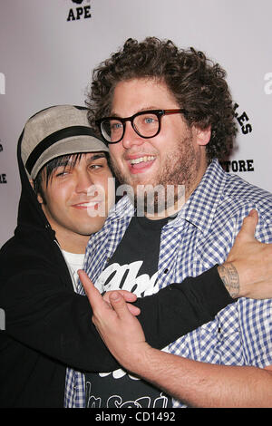 © 2008 Jerome Ware/Zuma Press  Actor JONAH HILL during arrivals at the celebration of the opening of the BAPESTORE on Melrose Avenue in West Hollywood, CA.  Wednesday, April 23, 2008 The BAPESTORE West Hollywood, CA Stock Photo