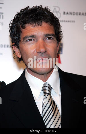 July 10, 2008 - New York, New York, U.S. - Antonio Banderas arrives at his Blue Seduction for Women perfume launch party at Cedar Lake in New York on July 10, 2008.  ..  /   K58924TGA.(Credit Image: Â© Terry Gatanis/Globe Photos/ZUMAPRESS.com) Stock Photo