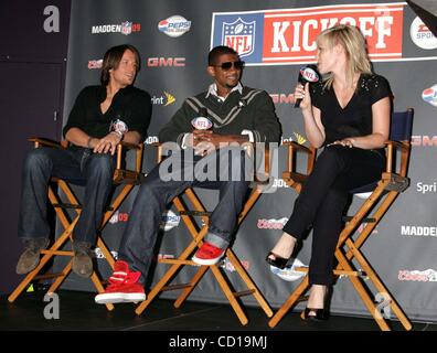 Sept. 3, 2008 - New York, New York, U.S. - Keith Urban, Usher and Natasha Bedingfield attend press conference at Rose Hall in New York on September 3, 2008 to announce NFL Opening Kickoff 2008 Concert at Columbus Circle to be held on September 4 2008...  /   K59453TGA(Credit Image: Â© Terry Gatanis/ Stock Photo