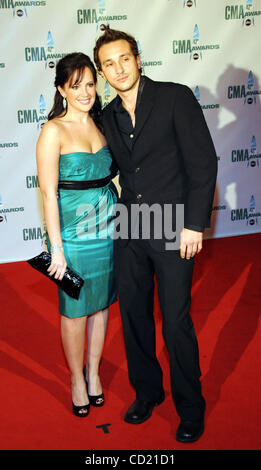 Nov 12, 2008 - Nashville, Tennessee; USA - Singer JESSICA ANDREWS and MARCEL arrives on the red carpet for Country Music Biggest Night as part of the 2008 CMA Awards that took place at the Sommet Center located in downtown Nashville. Copyright 2008 Jason Moore. Mandatory Credit: Jason Moore Stock Photo