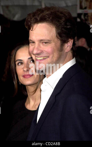 Nov. 6, 2003 - New York, New York, U.S. - K33996JKRON.THE WORLD PREMIERE OF ''LOVE ACTUALLY'' AT THE ZIEGFELD THEATRE, NEW YORK New York  11/06/2003.   /    COLIN FIRTH(Credit Image: Â© John Krondes/Globe Photos/ZUMAPRESS.com) Stock Photo