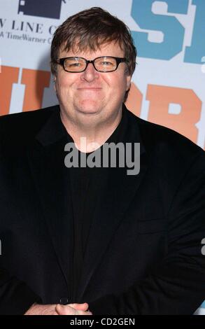 Mar. 3, 2008 - Hollywood, California, U.S. - I13020PR.PREMIERE OF THE NEW MOVIE FROM NEW LINE CINEMA SEMI-PRO HELD AT THE MANN VILLAGE THEATER ON 002-19-2008 IN LOS ANGELES..  - -   2008.MICHAEL MOORE(Credit Image: Â© Phil Roach/Globe Photos/ZUMAPRESS.com) Stock Photo
