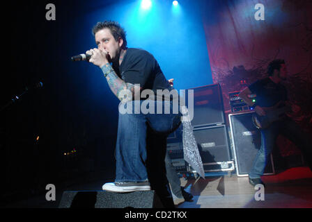 Mar 22, 2008 - Fayetteville, North Carolina, USA - Singer PAUL MCCOY of the band 12 Stones performs live as there 2008 tour makes a stop at the Crown Theater located in Fayetteville. Copyright 2008 Jason Moore. Mandatory Credit: Jason Moore Stock Photo