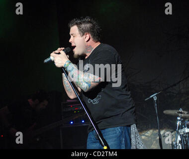 Mar 22, 2008 - Fayetteville, North Carolina, USA - Singer PAUL MCCOY of the band 12 Stones performs live as there 2008 tour makes a stop at the Crown Theater located in Fayetteville. Copyright 2008 Jason Moore. Mandatory Credit: Jason Moore Stock Photo