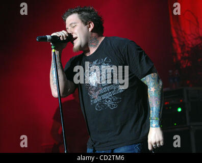 Mar 22, 2008 - Fayetteville, North Carolina, USA - Singer PAUL MCCOY of the band 12 Stones performs live as there 2008 tour makes a stop at the Crown Theater located in Fayetteville. Copyright 2008 Jason Moore. Mandatory Credit: Jason Moore Stock Photo