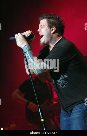 Mar 22, 2008 - Fayetteville, North Carolina, USA - Singer PAUL MCCOY of the band 12 Stones performs live as there 2008 tour makes a stop at the Crown Theater located in Fayetteville. Copyright 2008 Jason Moore. Mandatory Credit: Jason Moore Stock Photo