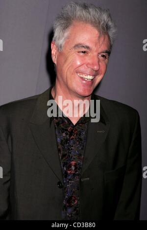 Apr. 24, 2008 - New York, New York, U.S. - ''CRY BABY'' OPENING NIGHT ON BROADWAY.MARQUIS THEATER      04-24-2008.       2008.DAVID BYRNE.K557940RM(Credit Image: Â© Rick Mackler/Globe Photos/ZUMAPRESS.com) Stock Photo