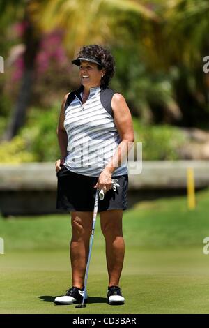 Apr 24, 2008 - Boca Raton, Florida, USA - NANCY LOPEZ smiles on the 10th hole of the Stanford International Pro am Thursday afternoon.  (Credit Image: Â© Damon Higgins/Palm Beach Post/ZUMA Press) RESTRICTIONS: * USA Tabloids Rights OUT * Stock Photo