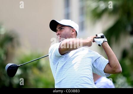 Apr 24, 2008 - Boca Raton, Florida, USA - Tennis star JAMES BLAKE tees off on the 15th hole of the Stanford International Pro am Thursday afternoon.  (Credit Image: Â© Damon Higgins/Palm Beach Post/ZUMA Press) RESTRICTIONS: * USA Tabloids Rights OUT * Stock Photo