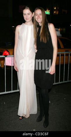 Apr 25, 2008 - New York, NY, USA - Models MICHELLE BABIN and AMANDA BABIN at the New York premiere of 'From Within' held at the AMC 19th Street Theatre during the 2008 Tribeca Film Festival. (Credit Image: © Nancy Kaszerman/ZUMA Press) Stock Photo