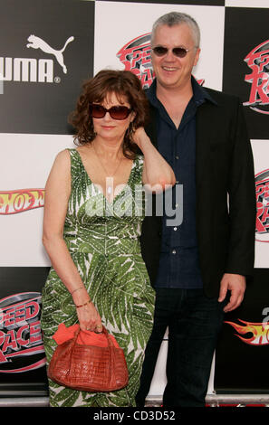 Apr 26, 2008 - Los Angeles, California, USA - Actress SUSAN SARANDON & TIM ROBBINS arriving at the 'Speed Racer' World Premiere held at the Nokia Theatre. (Credit Image: © Lisa O'Connor/ZUMA Press) Stock Photo