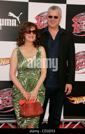 Apr 26, 2008 - Los Angeles, California, USA - Actress SUSAN SARANDON & TIM ROBBINS arriving at the 'Speed Racer' World Premiere held at the Nokia Theatre. (Credit Image: © Lisa O'Connor/ZUMA Press) Stock Photo