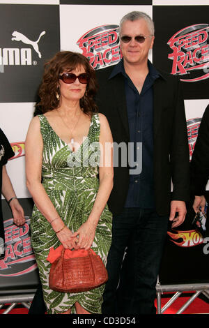 Apr 26, 2008 - Los Angeles, California, USA - Actress SUSAN SARANDON & TIM ROBBINS arriving at the 'Speed Racer' World Premiere held at the Nokia Theatre. (Credit Image: © Lisa O'Connor/ZUMA Press) Stock Photo