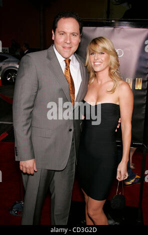 Apr 30, 2008 - Hollywood, California, USA - Director JON FAVREAU & JOYA TILLEM arriving at the 'Iron Man' Hollywood Premiere held at the Chinese Theatre. (Credit Image: © Lisa O'Connor/ZUMA Press) Stock Photo