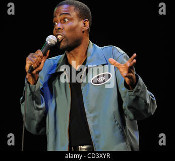 Jun 14, 2008 - Manchester, Tennessee, USA - Comedian CHRIS ROCK performs live as his current 2008 tour makes a stop at The Bonnaroo Music and Arts Festival. The four-day multi-stage camping festival attracts over 90,000 music fans and is held on a 700-acre farm in Tennessee. Stock Photo