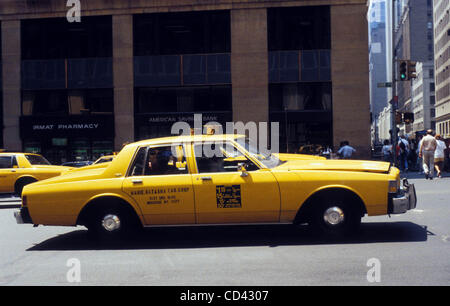 July 24, 2008 - New York, New York, U.S. - NEW YORK New York TAXI.# 8B.S 156158.(Credit Image: Â© Mitchell Levy/Globe Photos/ZUMAPRESS.com) Stock Photo