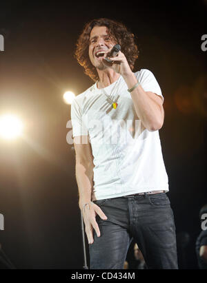 July 25, 2008 - Raleigh, North Carolina; USA - Singer CHRIS CORNELL performs live as the 2008 Projekt Revolution Tour makes a stop at the Time Warner Cable Music Pavilion located in North Carolina. Copyright 2008 Jason Moore. Mandatory Credit: Jason Moore Stock Photo