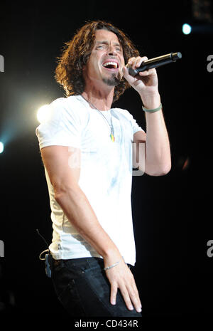 July 25, 2008 - Raleigh, North Carolina; USA - Singer CHRIS CORNELL performs live as the 2008 Projekt Revolution Tour makes a stop at the Time Warner Cable Music Pavilion located in North Carolina. Copyright 2008 Jason Moore. Mandatory Credit: Jason Moore Stock Photo