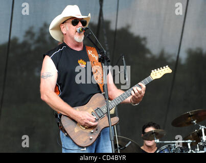 Sep 26, 2008 - Austin, Texas; USA - Musician RAY BENSON of the band Asleep at the Wheel performs live as part of the 2008 Austin City Limits Music Festival that took place at Zilker Park located in Austin.  The three day multi-stage festival with eight stages attracted thousands of music fan to see  Stock Photo