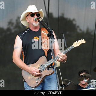 Sep 26, 2008 - Austin, Texas; USA - Musician RAY BENSON of the band Asleep at the Wheel performs live as part of the 2008 Austin City Limits Music Festival that took place at Zilker Park located in Austin.  The three day multi-stage festival with eight stages attracted thousands of music fan to see  Stock Photo