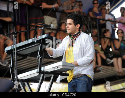 Sep 26, 2008 - Austin, Texas; USA - Keyboardist ROSTAM BATMANGLI of the band Vampire Weekend performs live as part of the 2008 Austin City Limits Music Festival that took place at Zilker Park located in Austin.  The three day multi-stage festival with eight stages attracted thousands of music fan to Stock Photo