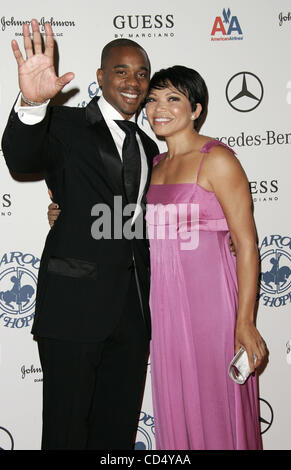 Oct 25, 2008 - Beverly Hills, California, USA - DUANE MARTIN and TISHA CAMPBELL-MARTIN during arrivals at the The 30th Anniversary Carousel Of Hope Ball at the Beverly Hilton Hotel. (Credit Image: © Lisa O'Connor/ZUMA Press) Stock Photo