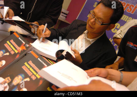 Intelegent observer expert  WAWAN H PURWANTO launch his book on title 'Controvertion of    Amrozi and friend' in Jakarta, Indonesia.October 30.2008.Everything is in place for the    three men sentenced to death over the 2002 Bali bombings to be executed as early as    Saturday morning, a senior Indo Stock Photo