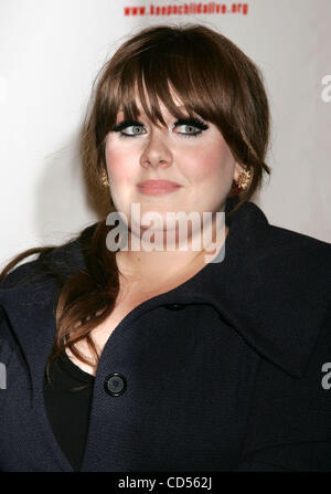 Nov 13, 2008 - New York, NY, USA - Singer ADELE at the arrivals for the Keep A Child Alive's 5th Annual Black Ball held at the Hammerstein Ballroom. (Credit Image: © Nancy Kaszerman/ZUMA Press) Stock Photo