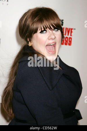 Nov 13, 2008 - New York, NY, USA - Singer ADELE at the arrivals for the Keep A Child Alive's 5th Annual Black Ball held at the Hammerstein Ballroom. (Credit Image: © Nancy Kaszerman/ZUMA Press) Stock Photo