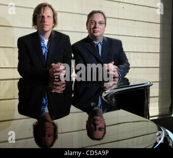 Rrazz Room owners, from left, Robert Kotonly and Rory Paul photographed at the venue in San Francisco, Calif. on Wednesday March 5, 2008.  The Rrazz Room will be opening soon at Hotel Nikko.  (Nader Khouri/Contra Costa Times) Stock Photo