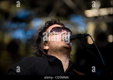 Aug 24, 2008 - San Francisco, California, USA - Singer and guitarist JEFF TWEEDY of the band Wilco performs live as part the first annual Outside Lands Music and Arts Festival. The three day festival that is taking place at the Golden Gate Park will attract thousands of music fans to see a variety o Stock Photo