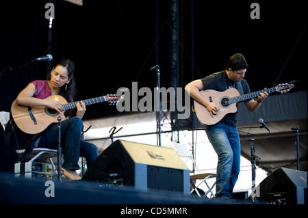 Aug 24, 2008 - San Francisco, California, USA - RODRIGO Y GABRIELA perform live at the San Francisco Outside Lands Festival. The three day festival that is taking place at the Golden Gate Park will attract thousands of music fans to see a variety of artists on multiple stages.  (Credit Image: © Jero Stock Photo