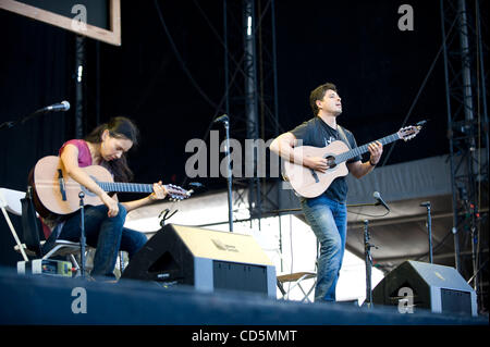 Aug 24, 2008 - San Francisco, California, USA - RODRIGO Y GABRIELA perform live at the San Francisco Outside Lands Festival. The three day festival that is taking place at the Golden Gate Park will attract thousands of music fans to see a variety of artists on multiple stages.  (Credit Image: © Jero Stock Photo