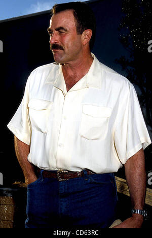 Aug. 13, 2003 - Hollywood, California, U.S. - I7883.OPEN RANGE PREMIERE AT THE ARCLIGHT CINEMAS HOLLYWOOD ,CA.08/11/2003.  /  /    2003.TOM SELLECK(Credit Image: Â© Phil Roach/Globe Photos/ZUMAPRESS.com) Stock Photo