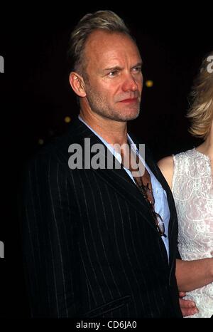 Dec. 8, 2003 - Hollywood, California, U.S. - I8325PR.THE WORD AND MUSIC OF COLD MOUNTAIN HELD AT THE ROYCE HALL IN UCLA, LOS ANGELES CA.12/08/2003.   /  /    2003.STING(Credit Image: Â© Phil Roach/Globe Photos/ZUMAPRESS.com) Stock Photo