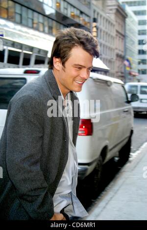 Jan. 20, 2004 - New York, New York, U.S. - K35033JBU.JOSH DUHAMEL.OUT AND ABOUT..NEW YORK New York..   /    2004.1/20/2004(Credit Image: Â© Judie Burstein/Globe Photos/ZUMAPRESS.com) Stock Photo