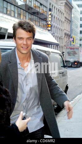 Jan. 20, 2004 - New York, New York, U.S. - K35033JBU.JOSH DUHAMEL.OUT AND ABOUT..NEW YORK New York..   /    2004.1/20/2004(Credit Image: Â© Judie Burstein/Globe Photos/ZUMAPRESS.com) Stock Photo