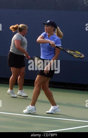 Aug. 2, 2004 - New York, New York, U.S. - K38605ML.CONTINENTAL AIRLINES AND THE USTA COUNTDOWN TO THE US OPEN AT THE USTA NATIONAL TENNIS CENTER IN FLUSHING MEADOWS QUEENS NEW YORK.08/02/2004.  /     2004.KIM ALEXIS(Credit Image: Â© Mitchell Levy/Globe Photos/ZUMAPRESS.com) Stock Photo