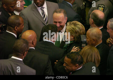 David A. Paterson is sworn-in as New York's 55th Governor in an inauguration at Assembly Chamber of the State Capital. Stock Photo