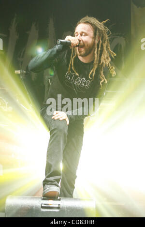 In Flames performing at The Hammerstein Ballroom during Gigantour on ...