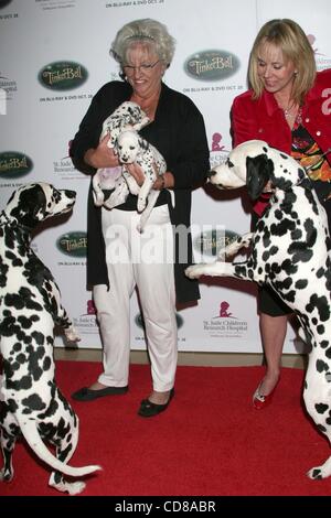 Oct 11, 2008 - Los Angeles, California, USA - Disney's DALMATIONS  at the Runway For Life Benefit aiding St Jude Children's Research Hospital, Presented by 'Tinker Bell' on DVD and BLU-RAY, held at the Beverly Hilton Hotel, Beverly Hills. (Credit Image: Â© Paul Fenton/ZUMA Press) Stock Photo