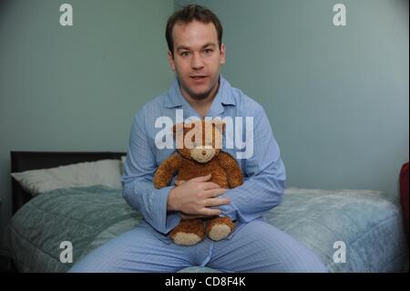 Oct 30, 2008 - Manhattan, New York, USA - Comedian MIKE BIRBIGLIA. Birbiglia has a show opening at the Bleecker Street Theater titled 'Sleepwalk With Me'.  (Credit Image: Â© Bryan Smith/ZUMA Press) RESTRICTIONS:  * New York City Newspapers Rights OUT * Stock Photo