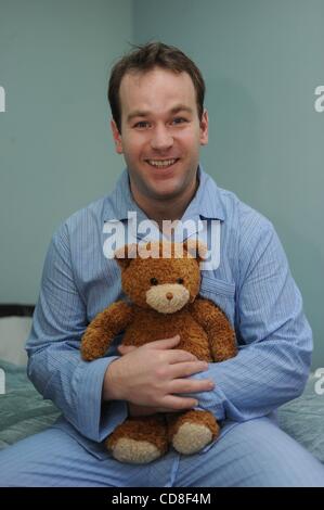 Oct 30, 2008 - Manhattan, New York, USA - Comedian MIKE BIRBIGLIA. Birbiglia has a show opening at the Bleecker Street Theater titled 'Sleepwalk With Me'.  (Credit Image: Â© Bryan Smith/ZUMA Press) RESTRICTIONS:  * New York City Newspapers Rights OUT * Stock Photo